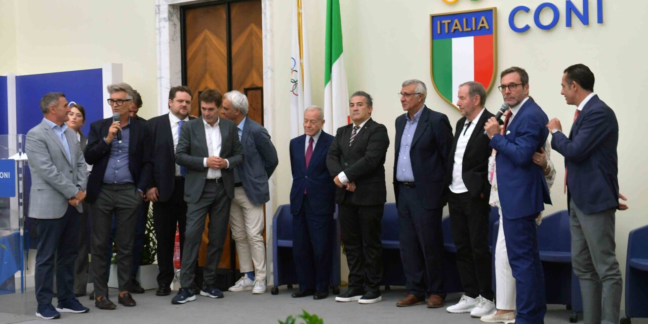 Award ceremony of the Manlio Scopigno and Felice Pulici Awards and the Manlio Scopigno journalism awards. Parade of sports and journalism stars