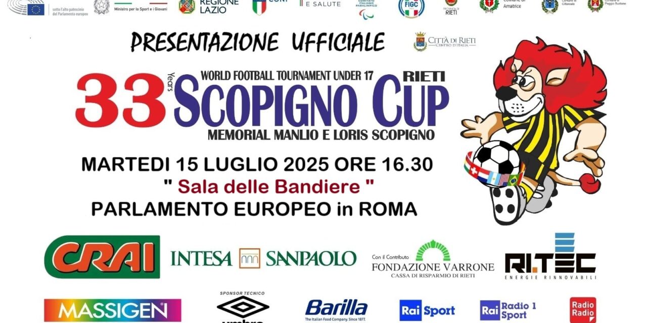 Comunicato stampa Scopigno Cup del 21 agosto