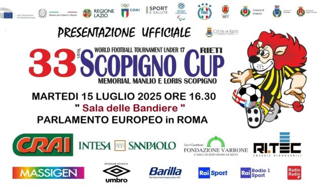 Comunicato stampa Scopigno Cup del 21 agosto