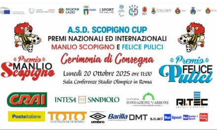 Comunicato Stampa CERIMONIA CONSEGNA dei PREMI NAZIONALI ed INTERNAZIONALI MANLIO SCOPIGNO e FELICE PULICI 2024/2025